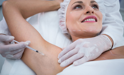 Hyperhidrosis treatment medical aesthetics